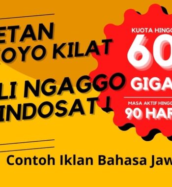 Contoh Iklan Bahasa Jawa Khas dan Unik Untuk Marketing yang Bagus