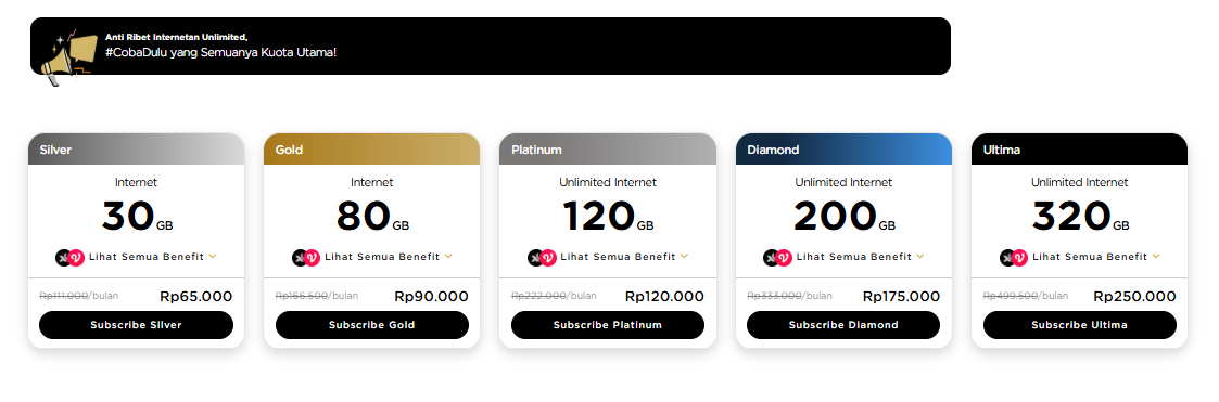 Jenis Jenis Paket Internet XL PRIORITAS